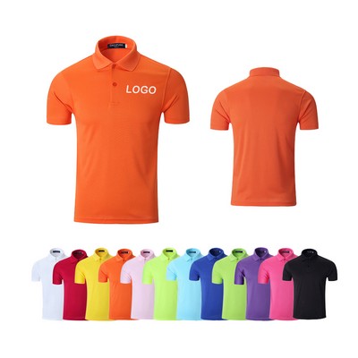Custom Unisex 180g Cotton Polo Tee
