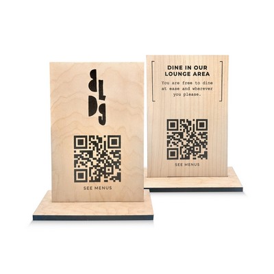 Oak Table Top Signage