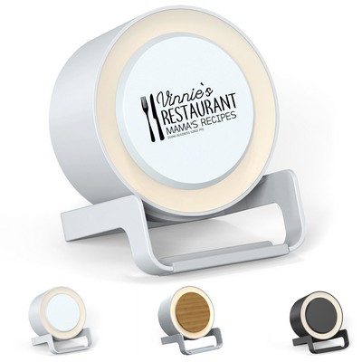 Wireless Charging Bluetooth Speaker with Night Light