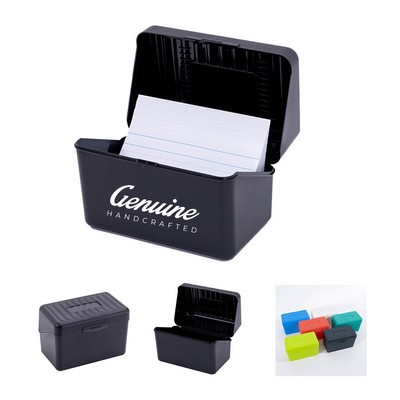 Plastic Index Card Box