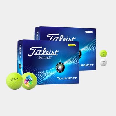 Titleist® Tour Soft Golf Balls with Custom Imprint