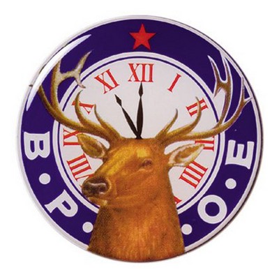 2" B.P.O.E. Mylar Medallion with Clear Epoxy Dome