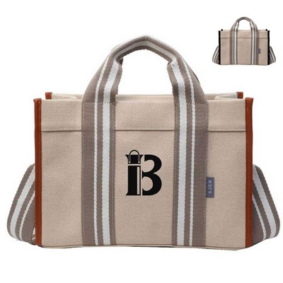 Canvas Tote bag black/brown