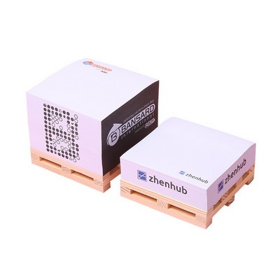 Wooden Base Sticky Cube/Memo Cube