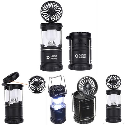Rechargeable Dual Lantern Fan