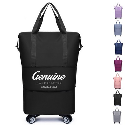 Expandable Foldable Luggage Bag with Detachable Wheel