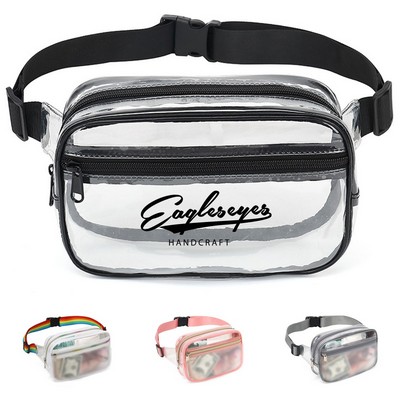 PVC Multi-Pocket Adjustable Fanny Pack