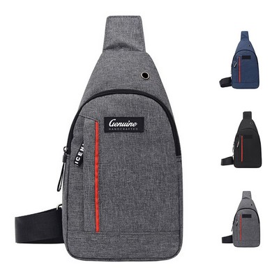 Hands-Free Shoulder Bag with Earphone Hole