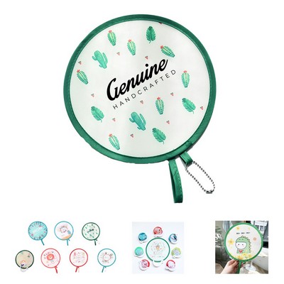 Handheld Round Foldable Fan