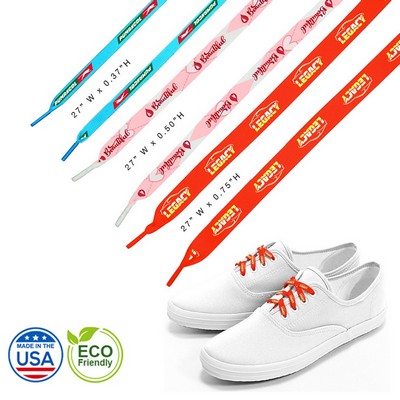 Made in the USA 27" Eco-Friendly Custom Shoelaces