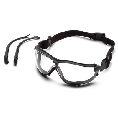 V2G Safety Glasses, Black Frame with Clear H2MAX Anti-fog Lens