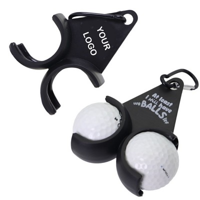 Black Golf Ball Holder With Clip