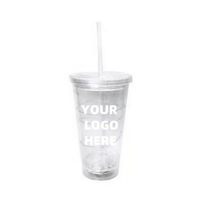 15 Oz. LED Light-Up Straw Cup