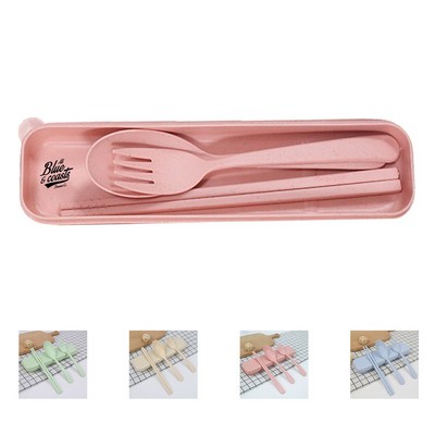 Eco-Friendly Wheat Straw Utensil Set