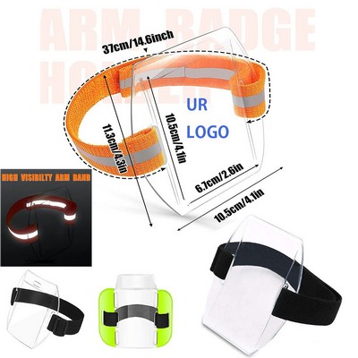Armband Id Card Badge Holder W/Reflective