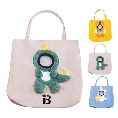 Outable Portable Single Shoulder Canvas Pet Bag