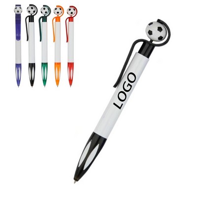 Cartoon Shaped Plastic Soccer Ball with Ballpoint Pen