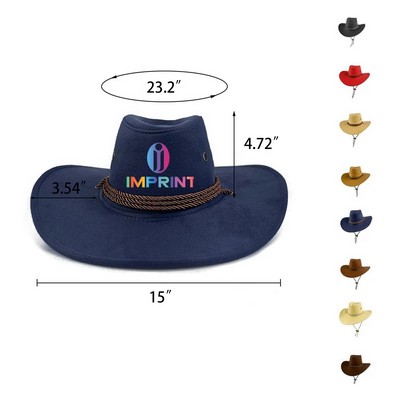 Faux Felt Cowboy Hat