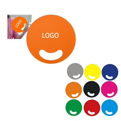 Circle Plastic Fans Without Handle
