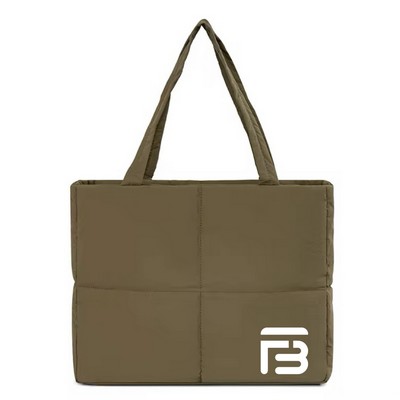 Large Puffer Tote Bag
