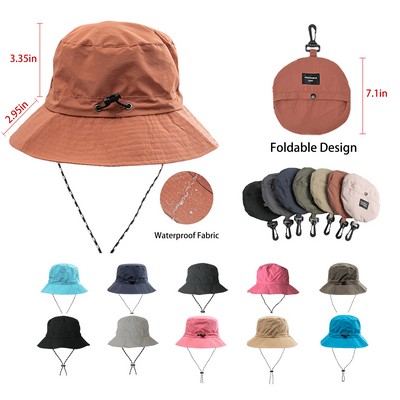 Full-color Heat Transfer Foldable Bucket Hat with Clip