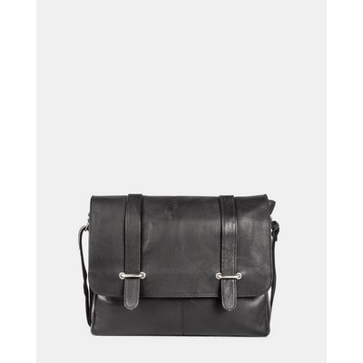 Bugatti Bello Messenger Bag Leather - Black