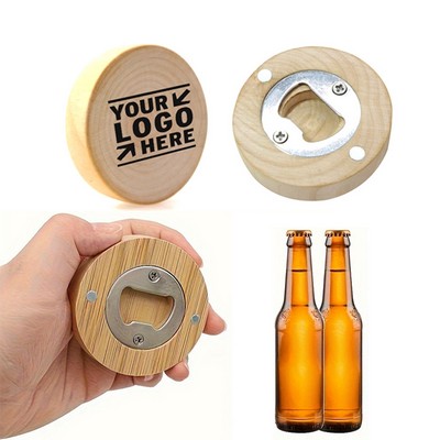 Wooden Fridge Magnet Opener