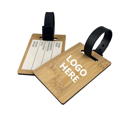 Bamboo Wood Luggage Tag