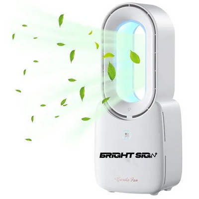 Bladeless Desk Fan with Touch Control and LED Light