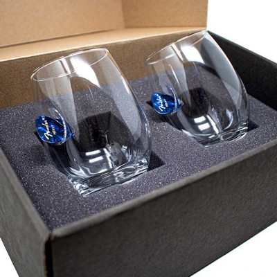 Guitar Pick Embedded Wine Glass Gift Set