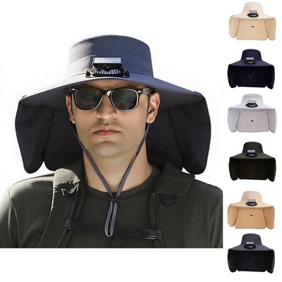 Solar Fan Fishing Hat