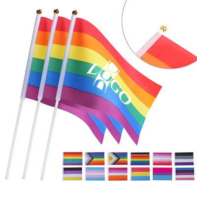 Rainbow Handheld Flag