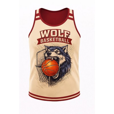 Women's Sublimated Basketball Jersey Butterfly Mesh 160 GSM
