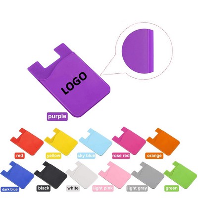 Silicone Mobile Phone Card Holder