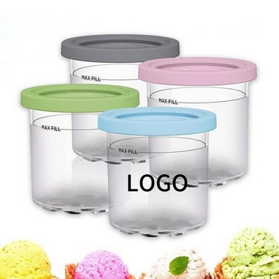 4 Durable Ice Cream Containers