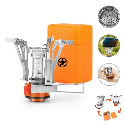 Portable Outdoor Camping Piezo Ignition Backpacking Stove