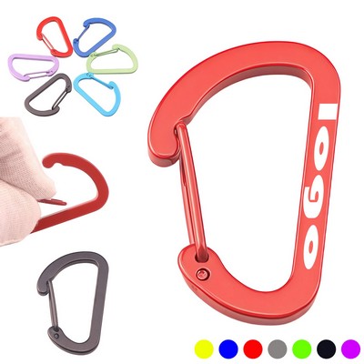 Lightweight Aluminum Alloy #6 Flat Carabiners