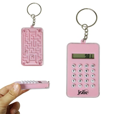 Portable Calculator Maze Keychain