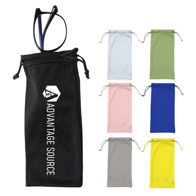 Microfiber Eyeglass Pouch With Drawstring