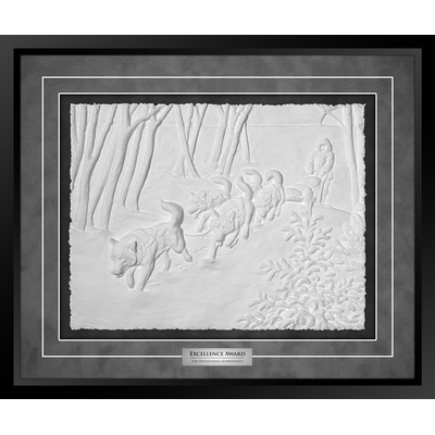 Heading Home - Cast Paper Sculptured Art - Shadowbox Award