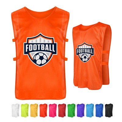 Custom Training Pinnies With Elastic Side