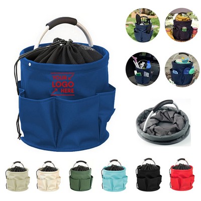 Versatile Tool Storage Basket with Drawstring Closure