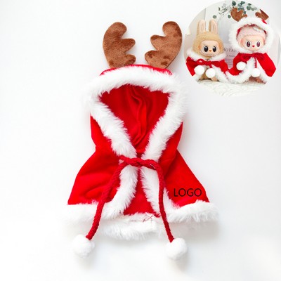 Doll Christmas Winter Hooded Deer Cloak