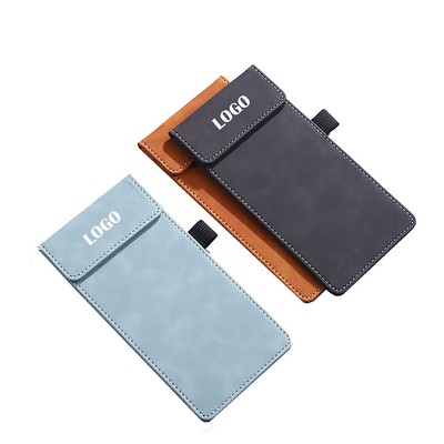 PU Leather Writing Clipboard Menu Folder Guest Check Holder