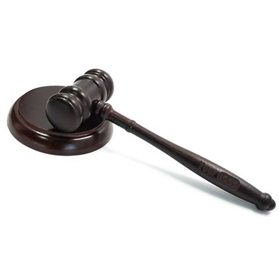 Gavel and Block Set Wooden