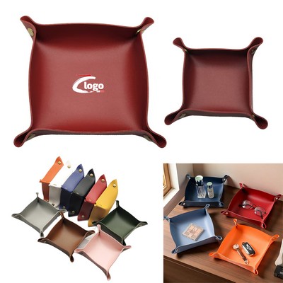 PU Leather Valet Tray