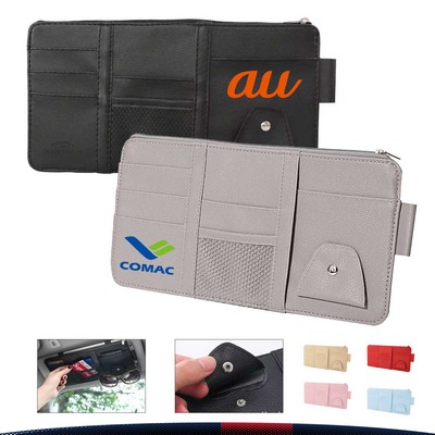 Gripton PU Leather Car Glasses Organizer