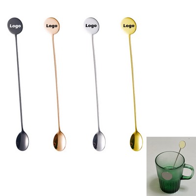 Round Tail Stainless Steel Stirrer Spoon