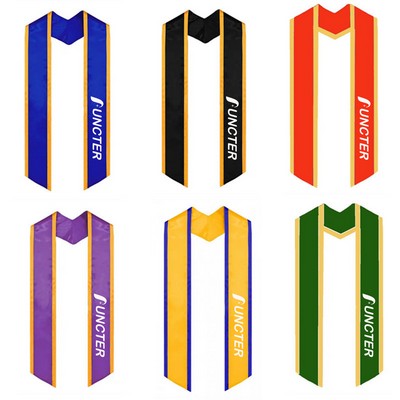 Custom 71" L Unisex Adult Plain Graduation Honor Stole