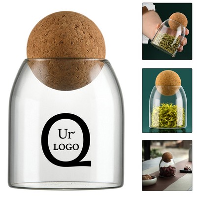 Spherical Cork-Sealed Storage Jar